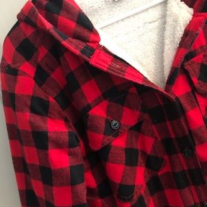 Buffalo check Sherpa lined flannel